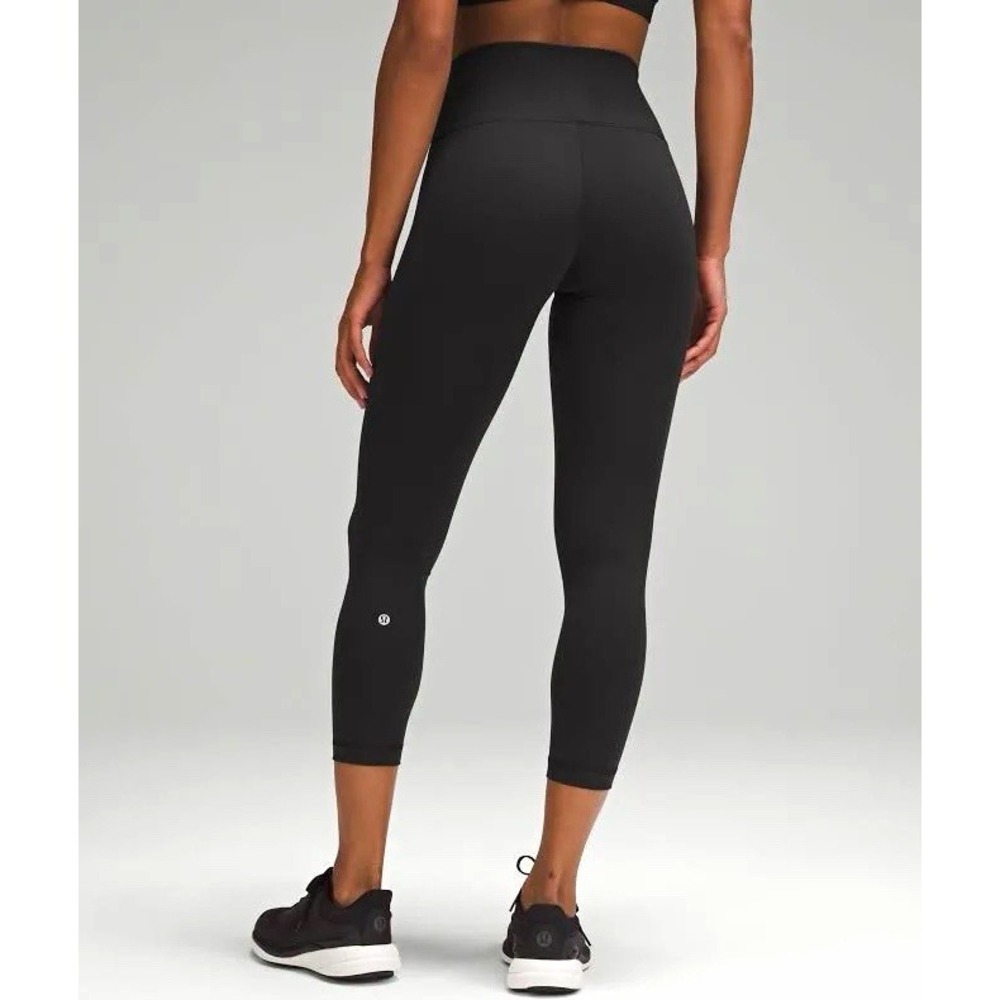 Lululemon Wunder Train High-Rise Crop 23" Leggings Black Women's Size 2